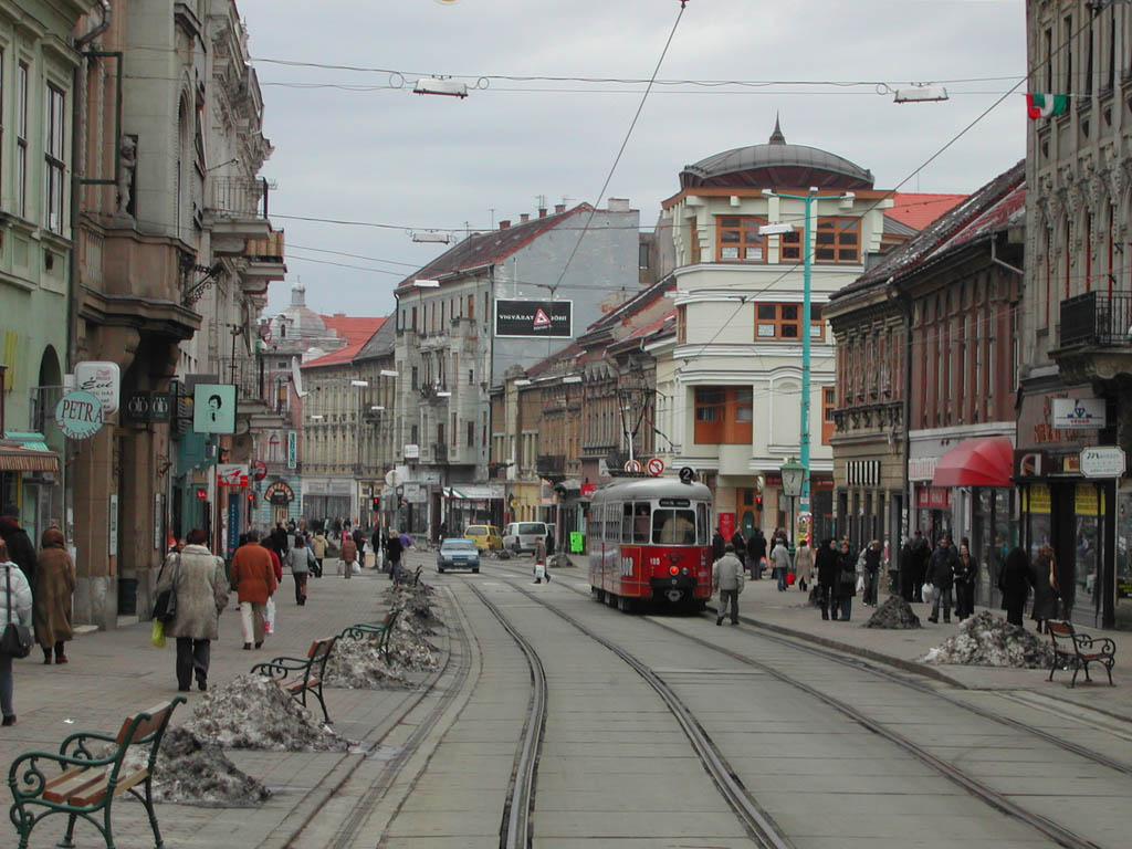 Manin street in Miskolc